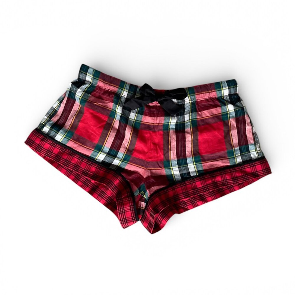 Victoria's Secret Holiday Plaid‎ Pajama Shorts